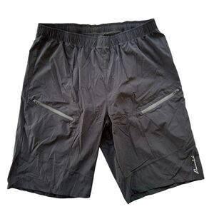 Przewalski Large Black Zippered Pockets‎ Men's Padded Cycling Shorts